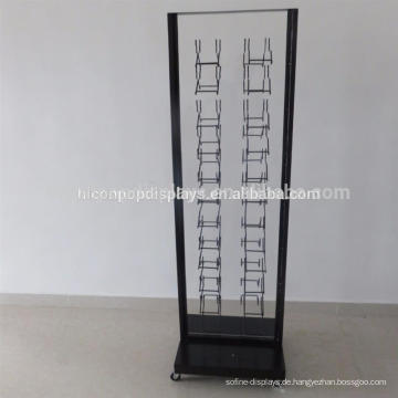 Dekorationsmaterial Einzelhandel Ausstellungsraum Metall Acryl Werbebodenfliesen Musterstein Display Racks